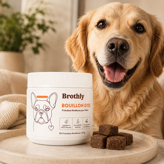 Brothly Friandises au Bouillon d'Os – Santé Articulaire & Bien-Être pour Chiens